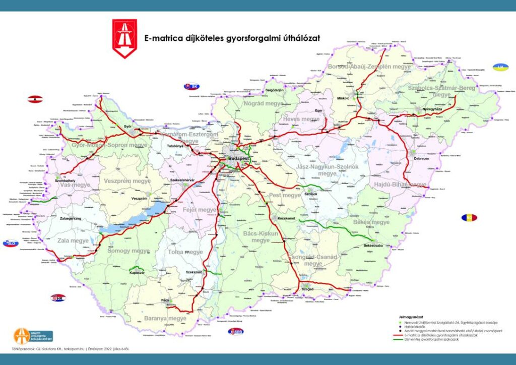 Unbezahlte Abschnitte von Autobahnen