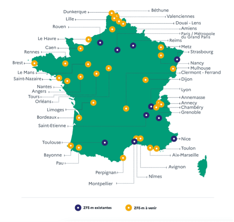 Umweltzonen in Frankreich